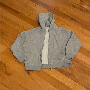 Zara Kids Gray Hoodie Jacket